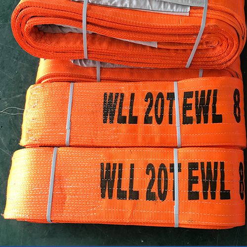 20吨扁平吊装带,20T扁平双扣吊带,扁平20吨吊装带