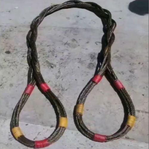 9 part braided wire rope slings