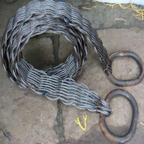  flat woven wire rope belt sling