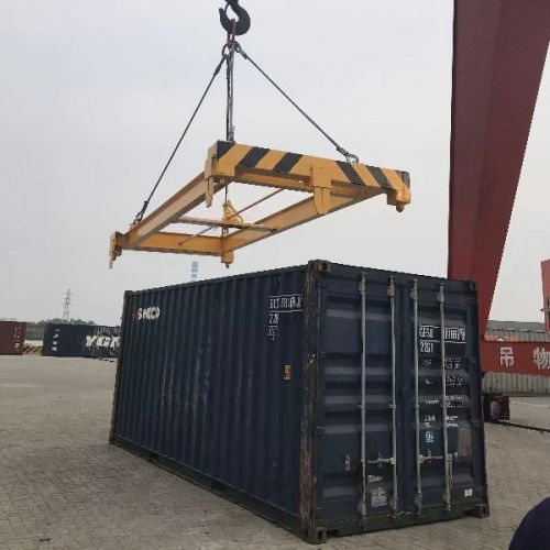 semi-automatic lifting container spreader