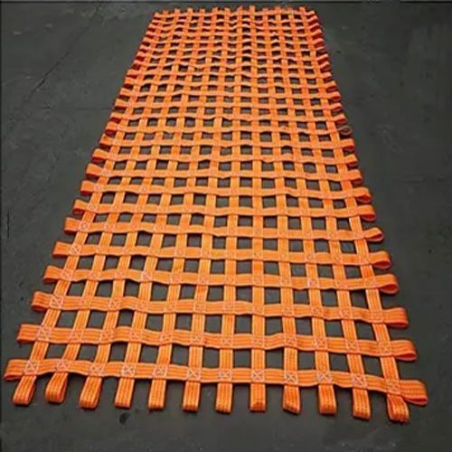 High strength fall protection safety net-webbing net